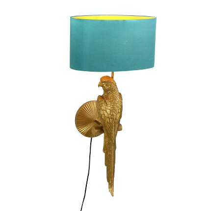 Lampe applique perroquet